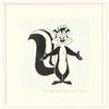 Image 2 : "Pepe Le Pew" Framed Limited Edition Etching with Hand-Tinted Color and Numbered.