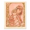 Image 1 : Edna Hibel (1917-2014), "Valentine and Kore" Limited Edition Lithograph on Rice Paper, Numbered and 