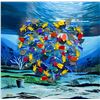 Image 1 : Vera V. Goncharenko- Original Painting on Cutout Steel and Board "Deep Sea Love"