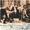 Image 2 : Ringo, "Jackson Pollock At Work" One-of-a-Kind Hand-Pulled Silkscreen and Mixed Media Painting on Ca