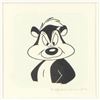 Image 2 : "Pepe Le Pew" Framed Limited Edition Etching with Hand-Tinted Color and Numbered.