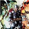 Image 2 : Marvel Comics "Free Comic Book Day 2009 Avengers #1" Numbered Limited Edition Giclee on Canvas by Ji