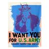 Image 1 : Steve Kaufman (1960-2010), "Uncle Sam" Hand Painted Limited Edition Silkscreen on Canvas, PP Numbere