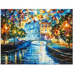 Leonid Afremov (1955-2019) "House on the Hill" Limited Edition Giclee on Canvas, Numbered and Signed