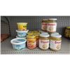 Image 1 : lot of peanut spread, cheezee spread, honey. Approx 20 jars.