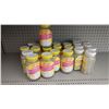 Image 1 : lot of pineapple gel, nata de coco. Aprrox 24 jars.