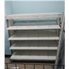 Image 1 : Wooden display shelving 53"W x 32"D