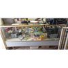 Image 1 : Glass display showcase 72"W x 21"D x 37.5"H (contents not included)