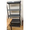 Image 1 : 5 shelf plastic shelving 75"T x 36"W
