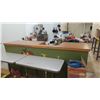 Image 1 : Wooden counter 94.5"W x 24.5"D x 39.5"H