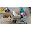 Image 1 : Junk drawer lot (jars, candles, ribbon, etc)