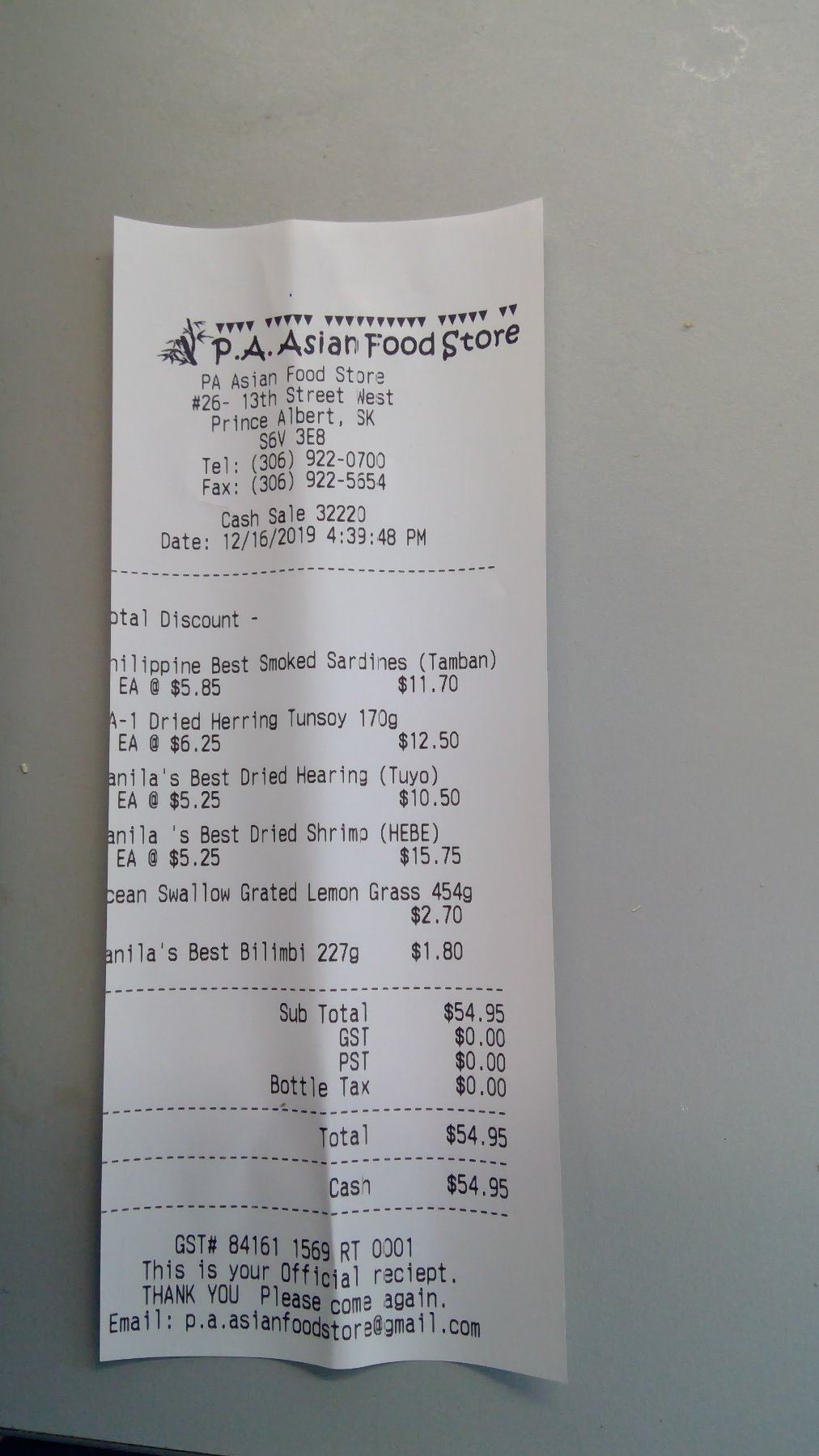 Lot of frozen foods (see receipt for full detail)