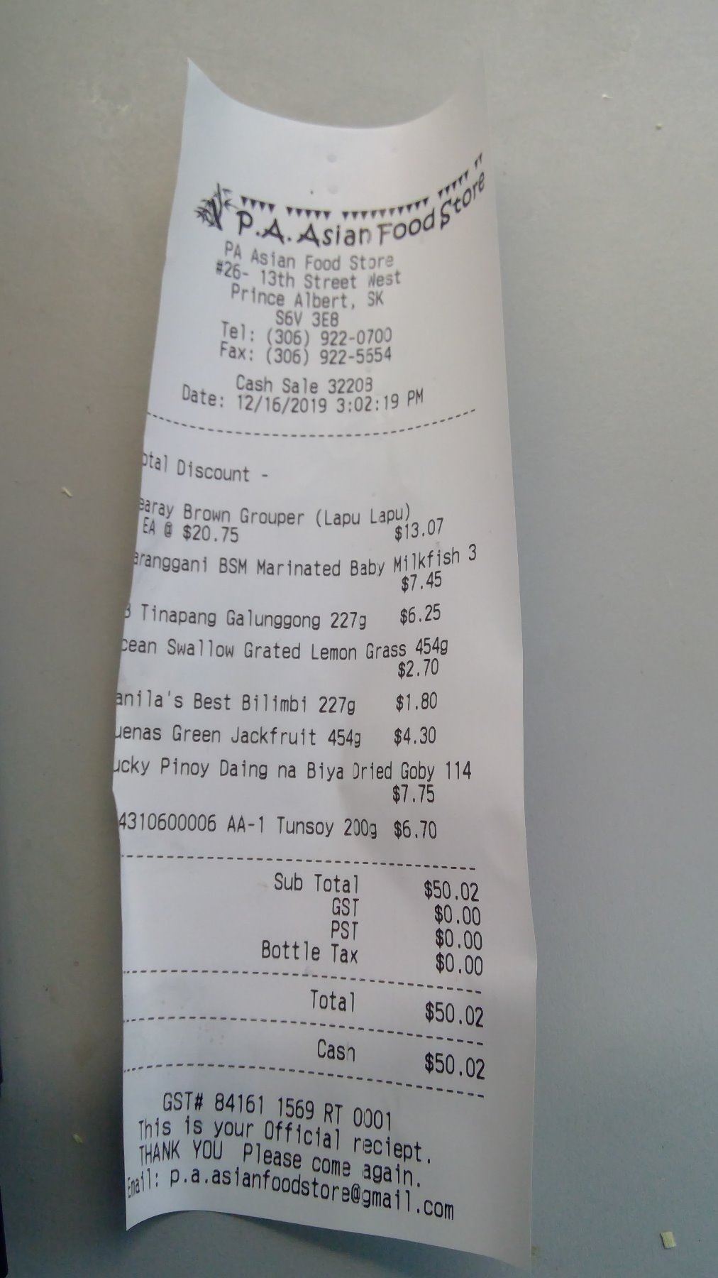 Lot of frozen foods (see receipt for full detail)