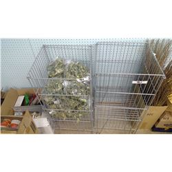 Lot with lime leaves in basket, & empty basket.