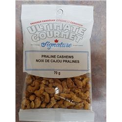 EIGHT BAGS OF PRALINE CASHEWS