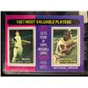 Image 1 : 1975 TOPPS #195 (1957 MOST VALUABLE PLAYERS) HANK AARON/ MICKEY MANTLE