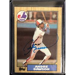 ANDRE DAWSON SIGNED TOPPS BASEBALL CARD