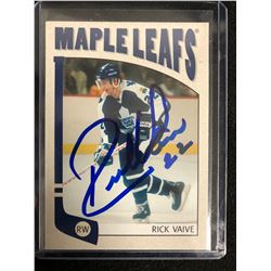 RICK VAIVE SIGNED HOCKEY CARD