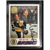 Image 1 : MIKE MILBURY SIGNED 2002 TOPPS ARCHIVES HOCKEY CARD