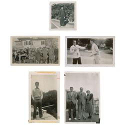 John F. Kennedy Collection of (5) Original Candid Photographs from the Personal Collection of the Ke