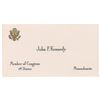 Image 2 : John F. Kennedy Congressional Calling Card and Full Stationery Pad