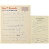 Image 3 : John F. Kennedy Inscribed Photograph and (2) Handwritten Manuscripts as U.S. Senator, (1) Re-elect U