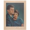 Image 1 : John and Jacqueline Kennedy Signed Color Oversized Karsh Photograph