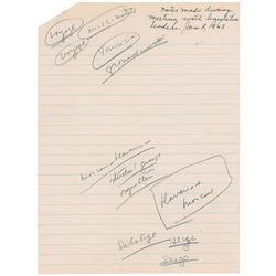 John F. Kennedy 1963 Handwritten Notes on Defense