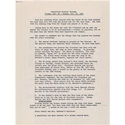 Dave Powers Archive of 10 Documents Pertaining to the Assassination of President Kennedy