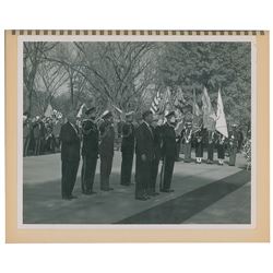 John F. Kennedy Funeral Album of (21) Signal Corps Photos and Large Poster