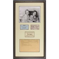 Jack Ruby Signed Business Card and Congratulatory Telegram
