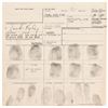 Image 5 : Jack Ruby Signed Fingerprint Card and Mug Shots