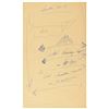 Image 1 : Ted Kennedy Handwritten Notes on Death of RFK and Press Photo