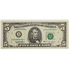 Image 1 : RARE! 1995 BOSTON $5.00 FEDERAL RESERVE STAR NOTE