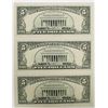 Image 2 : THREE 1995 $5.00 FEDERAL RESERVE STAR NOTES: