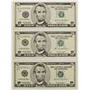 Image 1 : THREE 1999 $5.00 FEDERAL RESERVE STAR NOTES: