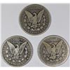 Image 2 : 1878, 1884, AND 1886 MORGAN SILVER DOLLARS