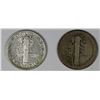 Image 2 : TWO MERCURY DIMES: