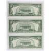 Image 2 : (3) 1963-A  $5.00 FEDERAL RESERVE STAR NOTES