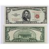 Image 2 : (16) 1953-A $5.00 U.S. NOTES