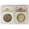 Image 1 : 1896 AND 1887 MORGAN SILVER DOLLARS:
