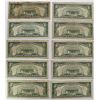 Image 2 : 10 PCS. $5.00 RED SEAL U.S. NOTES