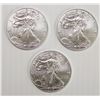 Image 1 : THREE 2019 AMERICAN SILVER EAGLES