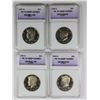Image 1 : KENNEDY HALF DOLLAR LOT: 4 COINS TOTAL