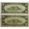 Image 2 : TWO 1929 $10.00 FEDERAL RESERVE BANK