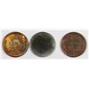 Image 2 : SET OF THREE OLD TIME NOT AUTHENTIC LINCOLN CENTS: