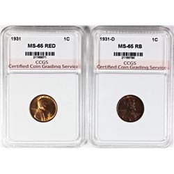 TWO LINCOLN CENTS