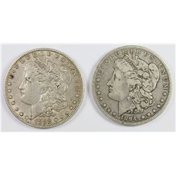 1894-O AND 1892-O MORGAN SILVER DOLLARS