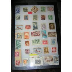 Collection of worldwide postage stamps