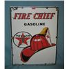 Image 1 : Texaco Fire Chief Gasoline retro style advertising sign